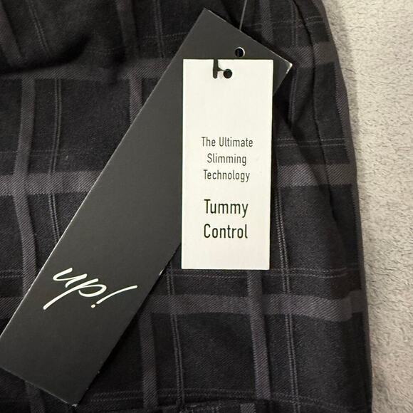 Up! PONTE PLAID SLIM LEG CROP PANT Pull on Tummy Control, 16W - Picture 6 of 6